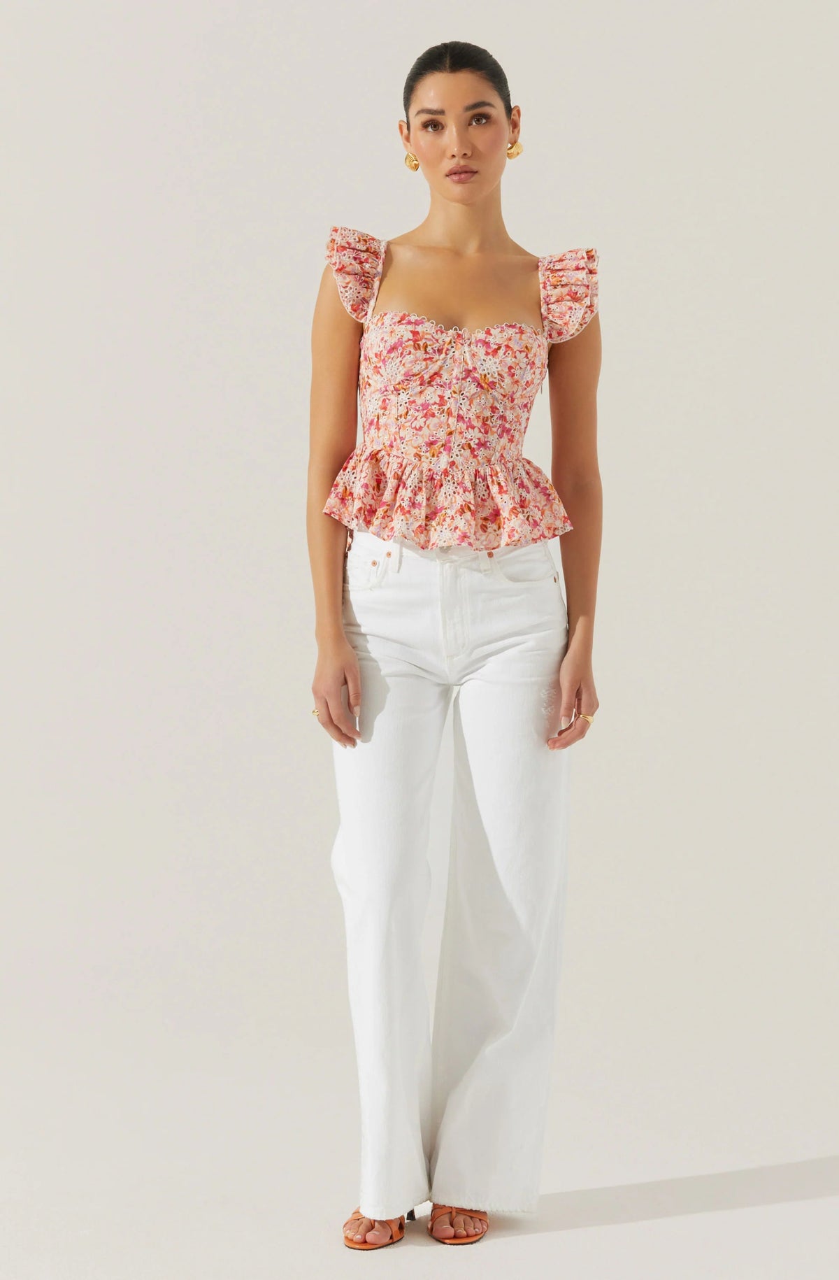 Baylin Floral Peplum Top - Styled With Claire ASTR THE LABEL