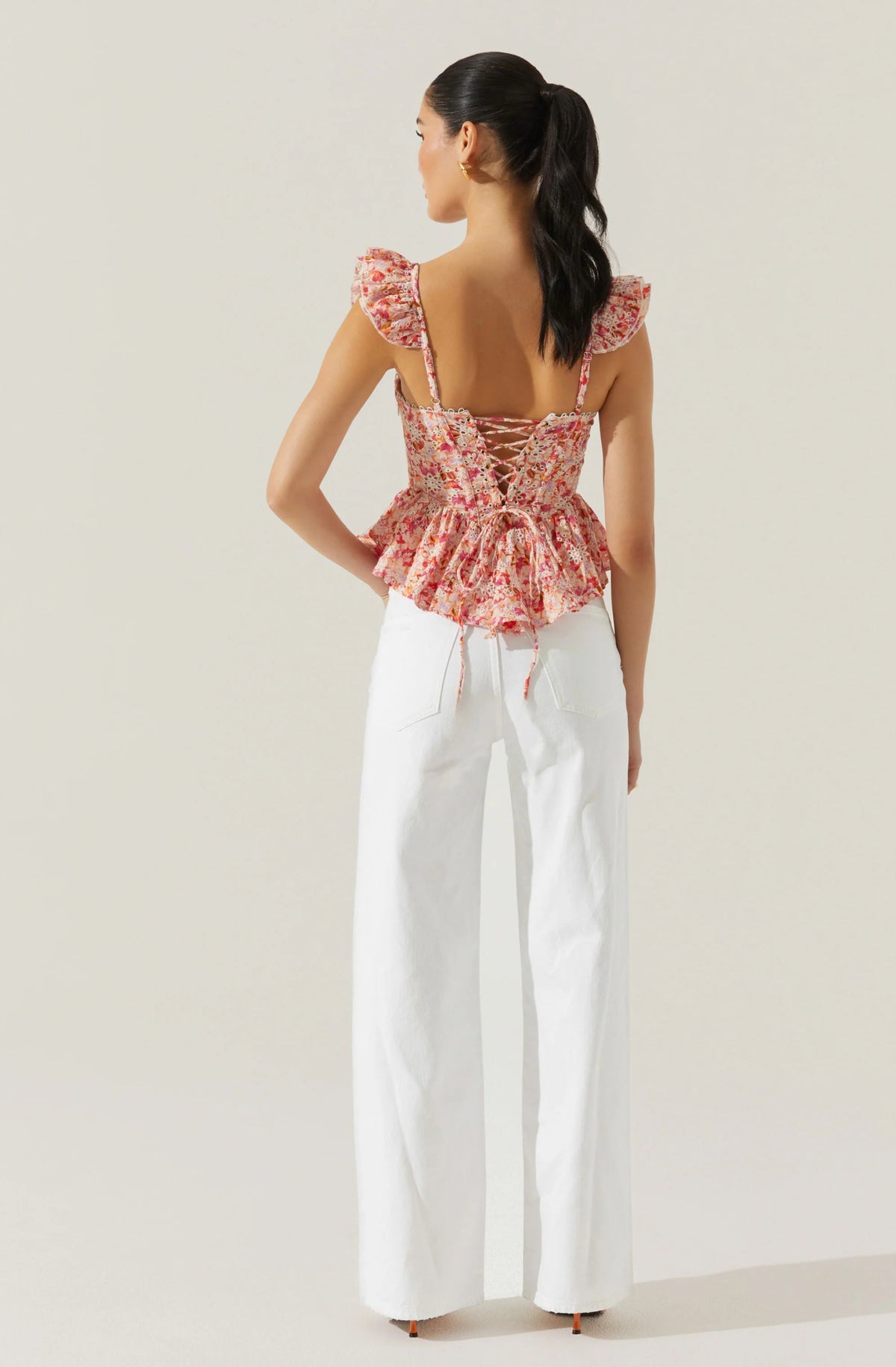 Baylin Floral Peplum Top - Styled With Claire ASTR THE LABEL