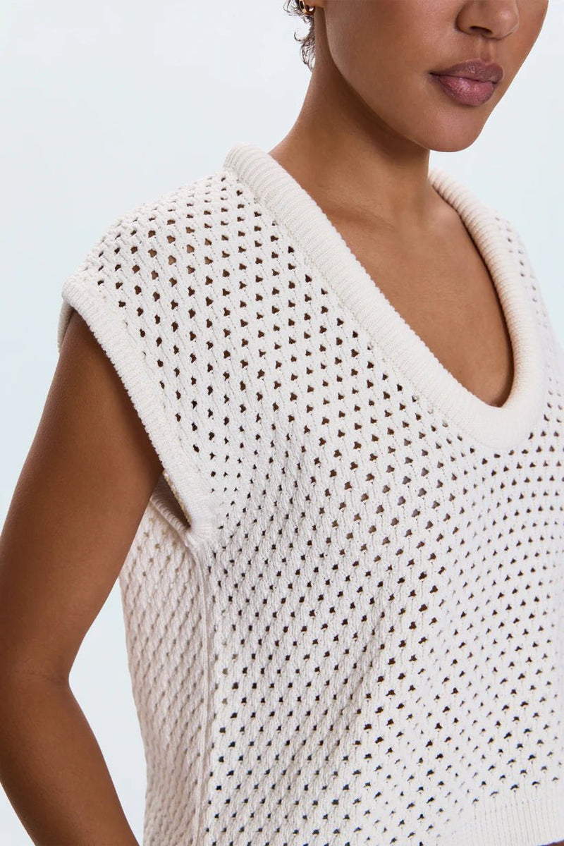 Beck Open Knit Cropped Sweater - Styled With Claire Pistola