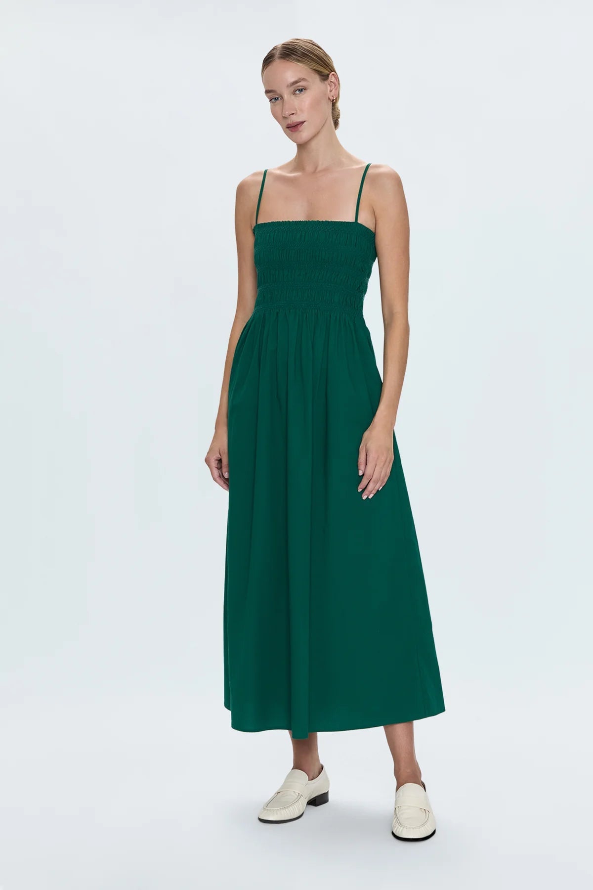 Bianca Shirred Bodice Dress - Styled With Claire Pistola