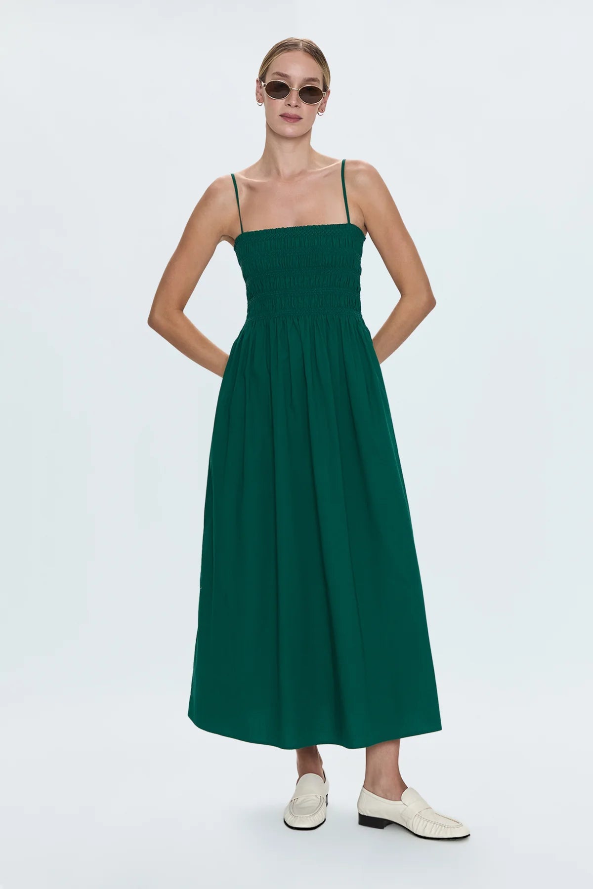 Bianca Shirred Bodice Dress - Styled With Claire Pistola
