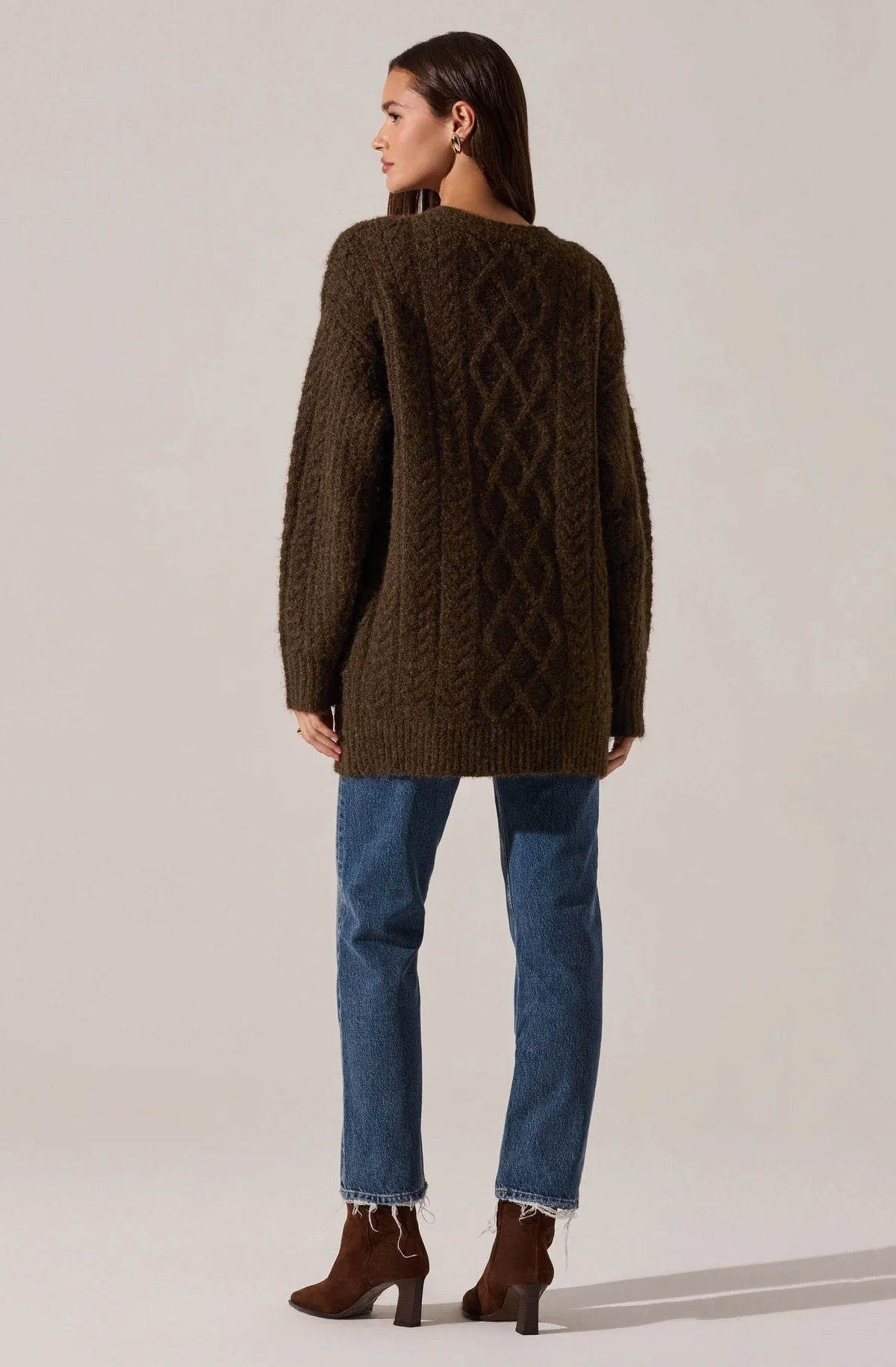 Charli Cable Knit Cardigan Sweater - Styled With Claire ASTR THE LABEL