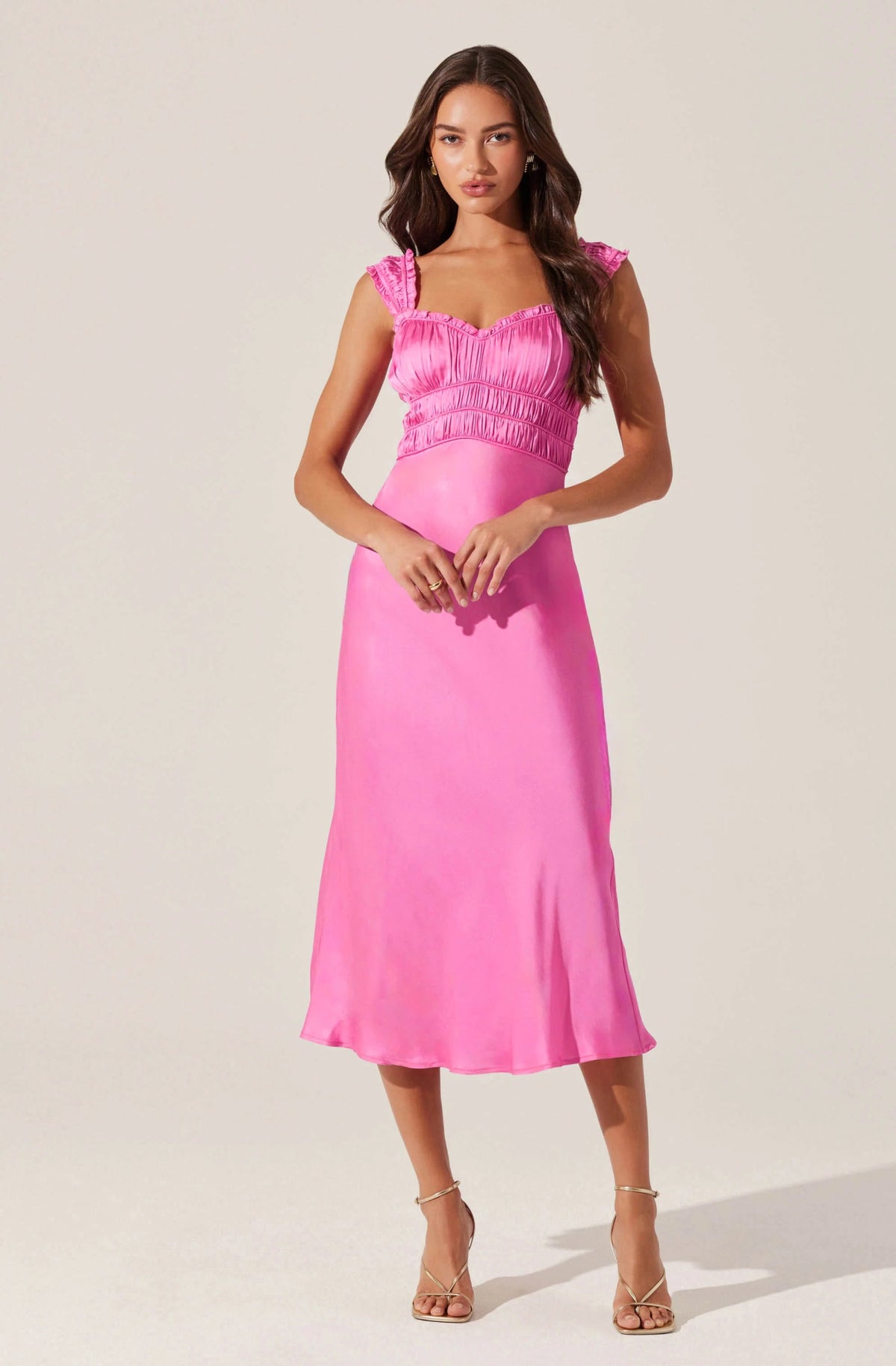 Enola Satin Smocked Mini Dress - Styled With Claire ASTR THE LABEL
