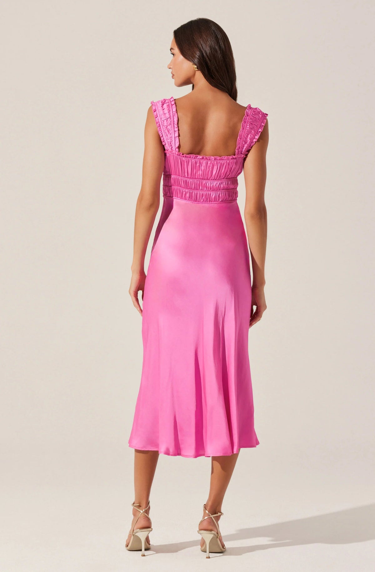 Enola Satin Smocked Mini Dress - Styled With Claire ASTR THE LABEL