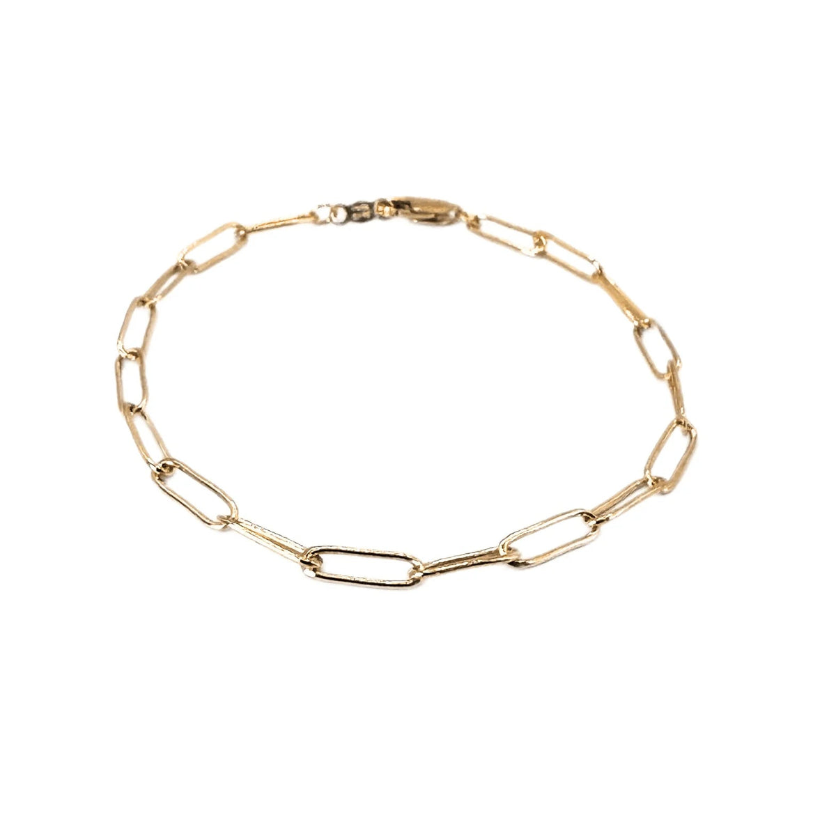 Essential Petite Paperclip Links Bracelet in 14k gold - filled - Styled With Claire Erin Gray