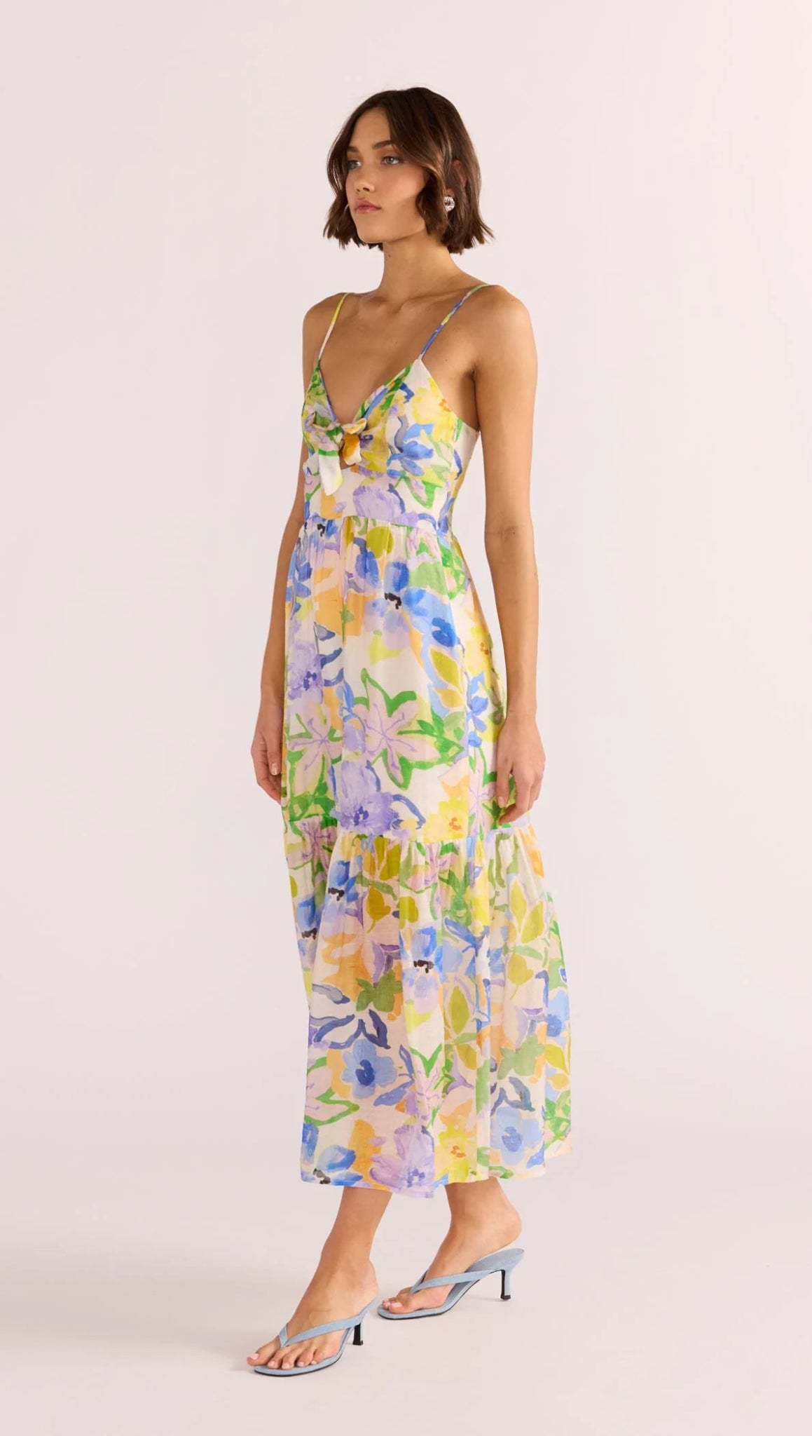 Fable Tie Midi Dress - Styled With Claire MINKPINK