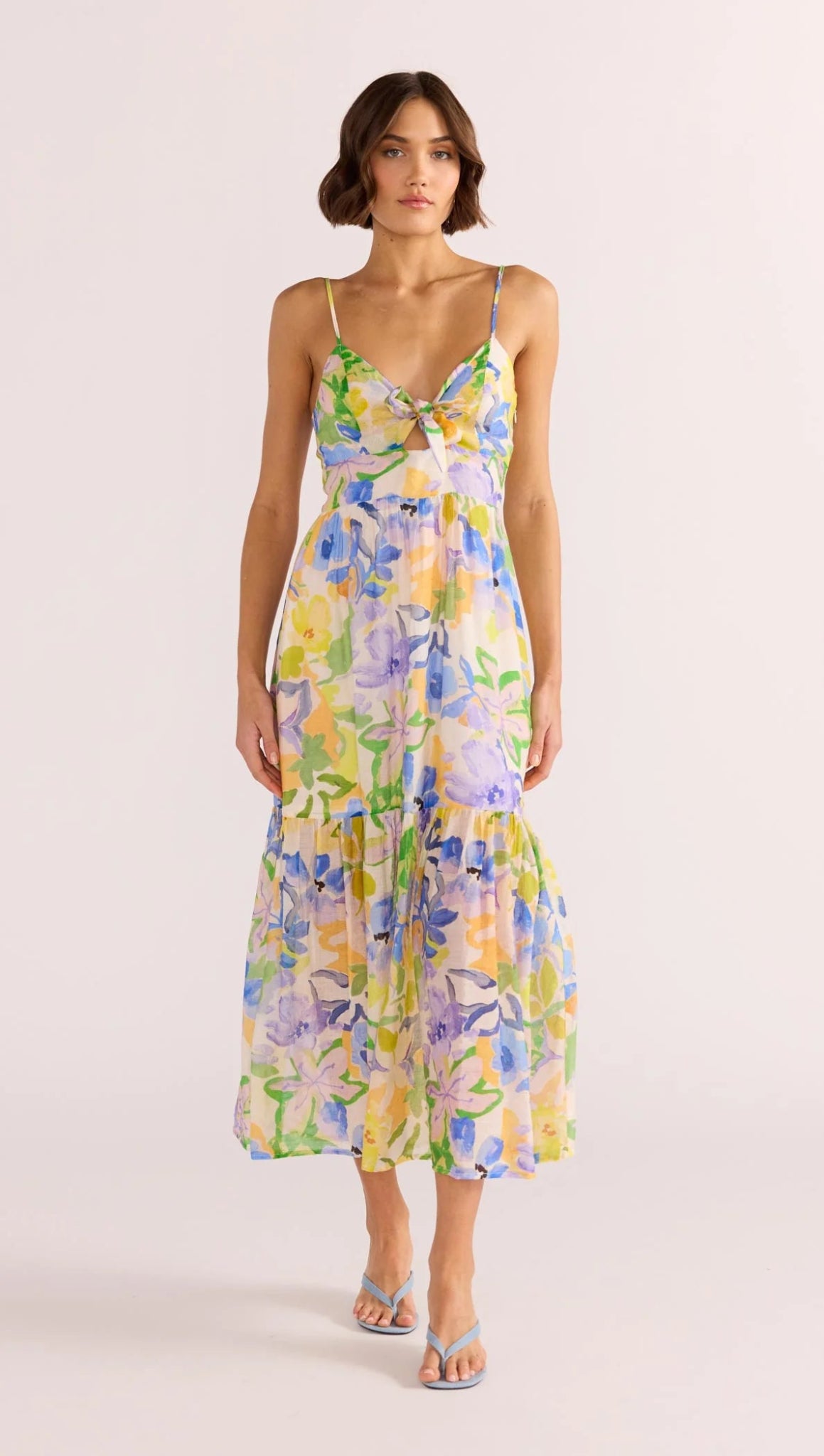 Fable Tie Midi Dress - Styled With Claire MINKPINK