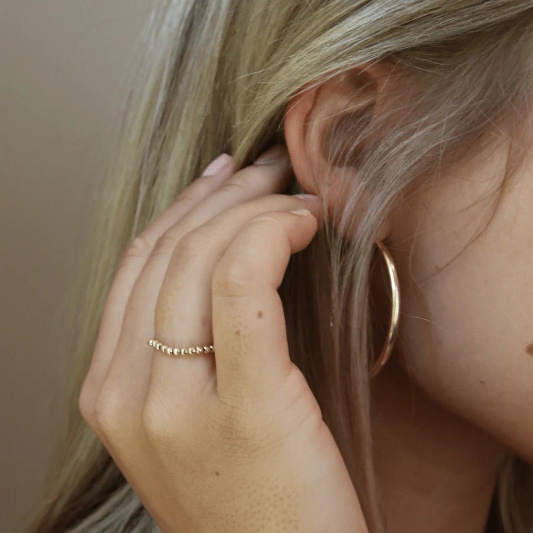 Gold Filled Waterproof Stretch Ring - Styled With Claire Erin Gray