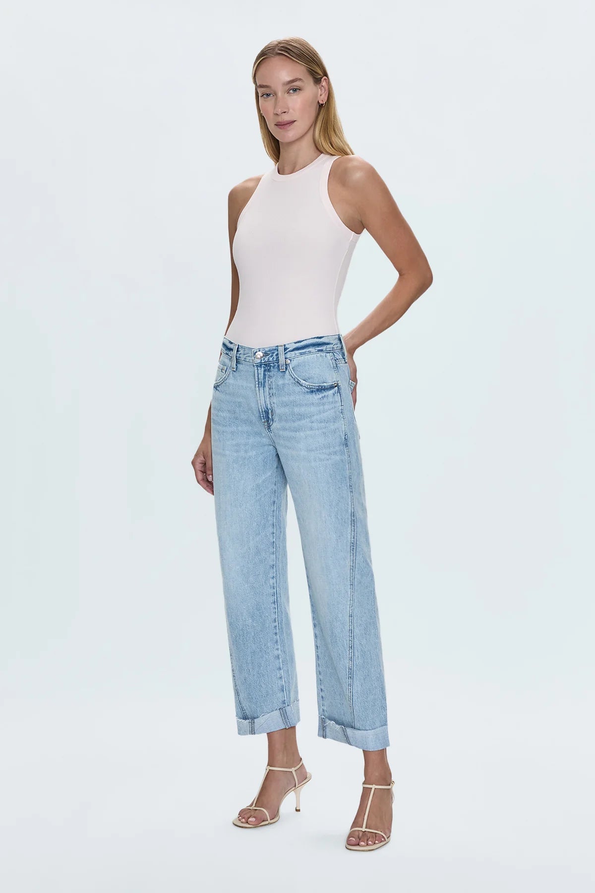 Kacey Mid Rise Cuffed Boyfriend - Styled With Claire Pistola