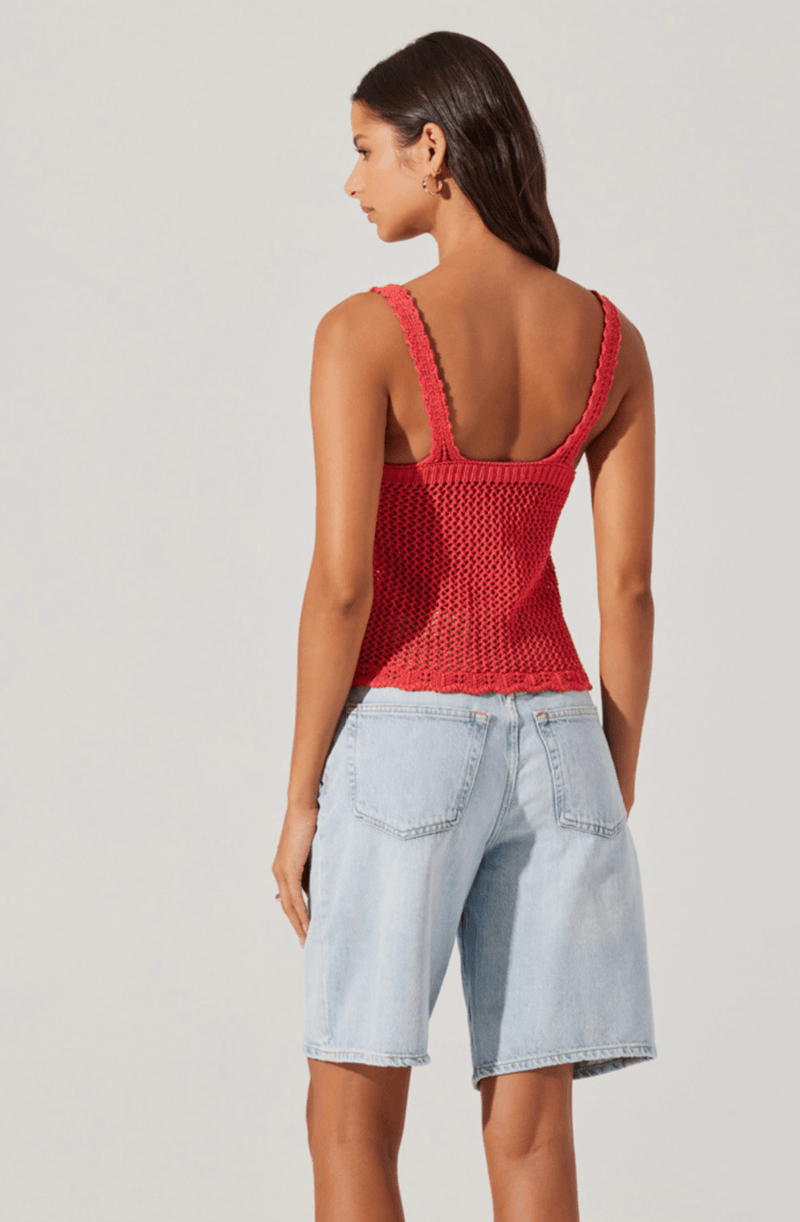 Kalaya Crochet Knit Tank - Styled With Claire ASTR THE LABEL