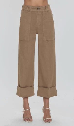 Maya Cuffed Hem Wide Leg Pants - Styled With Claire Pistola