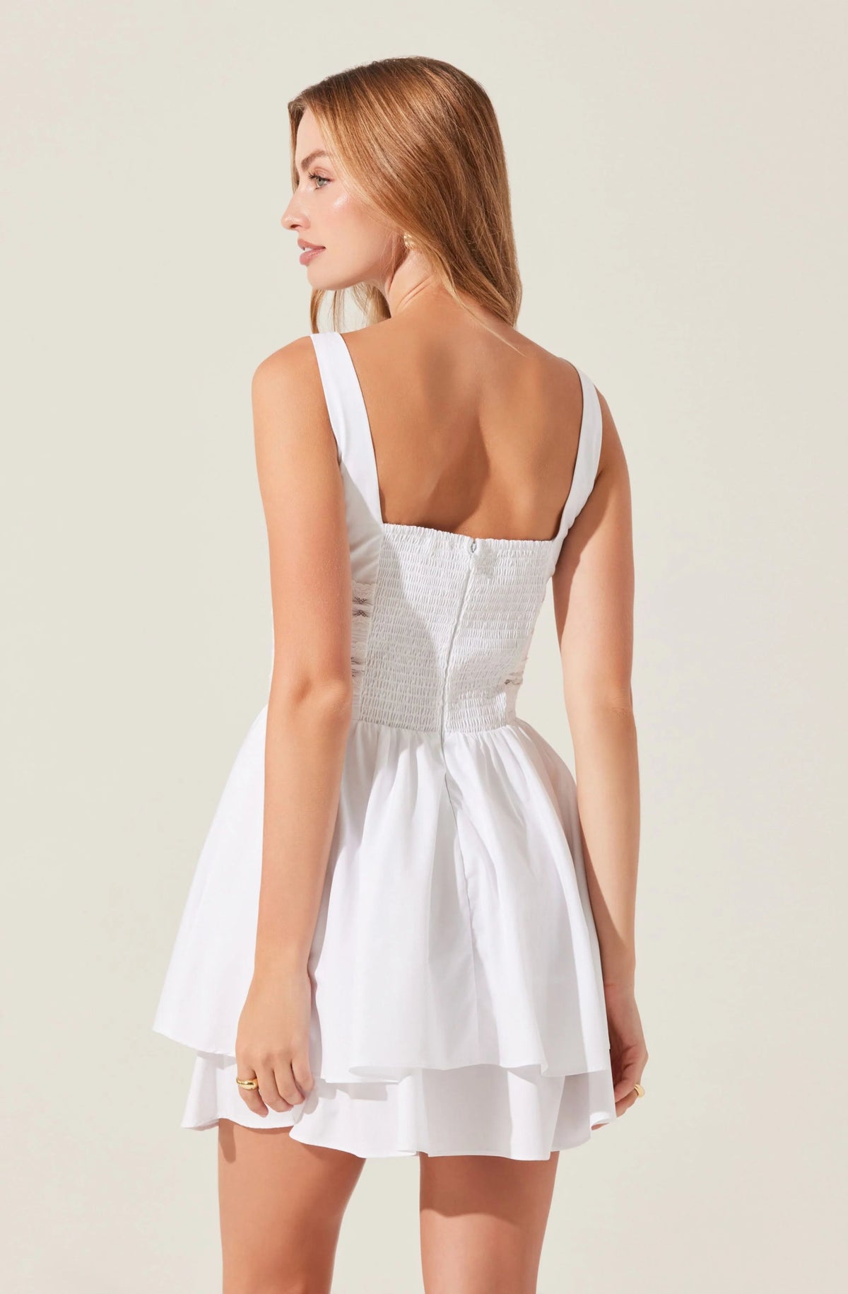 Melaine Lace Trim Mini Dress - Styled With Claire ASTR THE LABEL