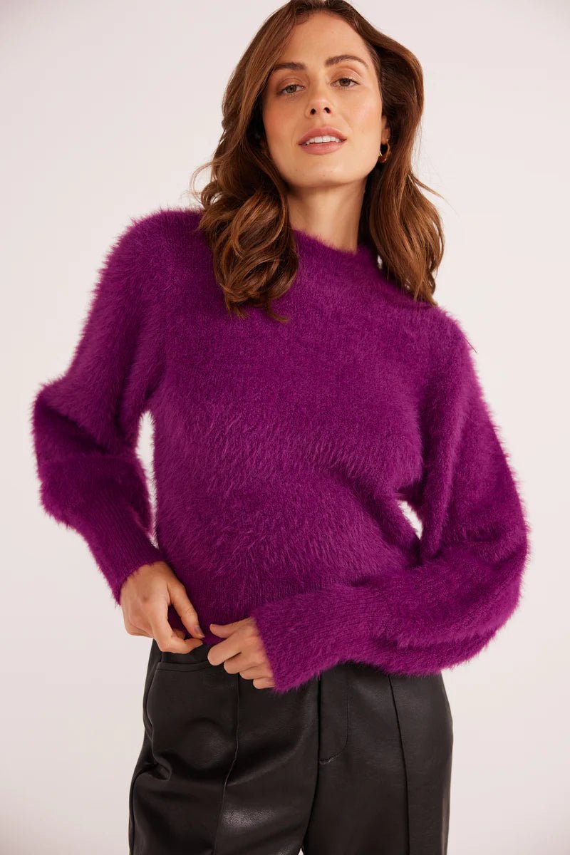Millie Fluffy Knit Jumper - Styled With Claire MINKPINK
