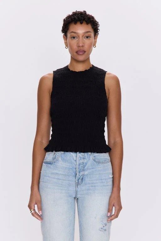 Phoebe Smocked Tank - Styled With Claire Pistola