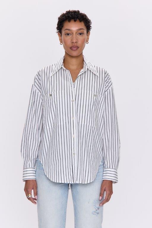 Samantha Oversized Button Top - Styled With Claire Pistola