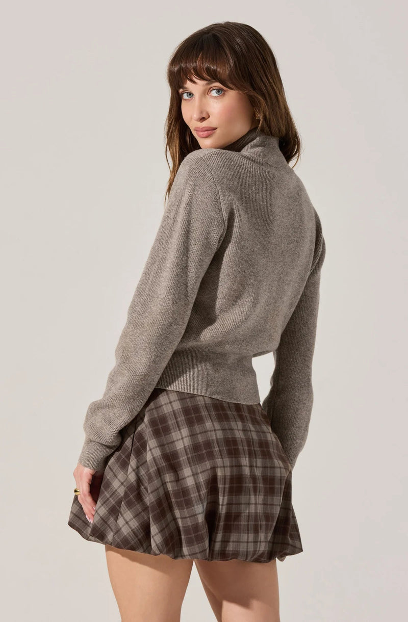Tawni Mock Turtleneck Cardigan - Styled With Claire ASTR THE LABEL