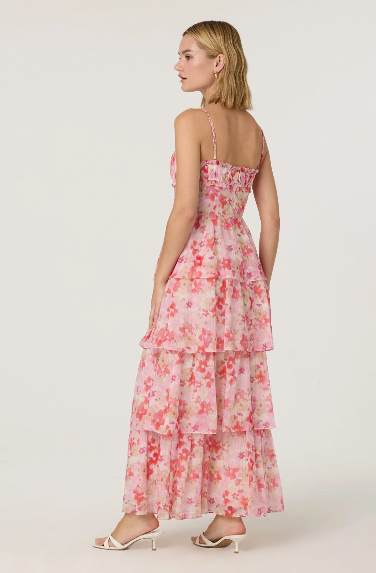Vonnessa Pleated Tiered Maxi Dress - Styled With Claire ASTR THE LABEL