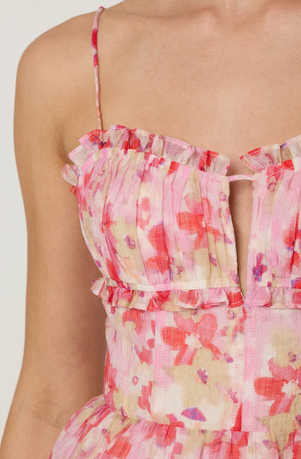 Vonnessa Pleated Tiered Maxi Dress - Styled With Claire ASTR THE LABEL