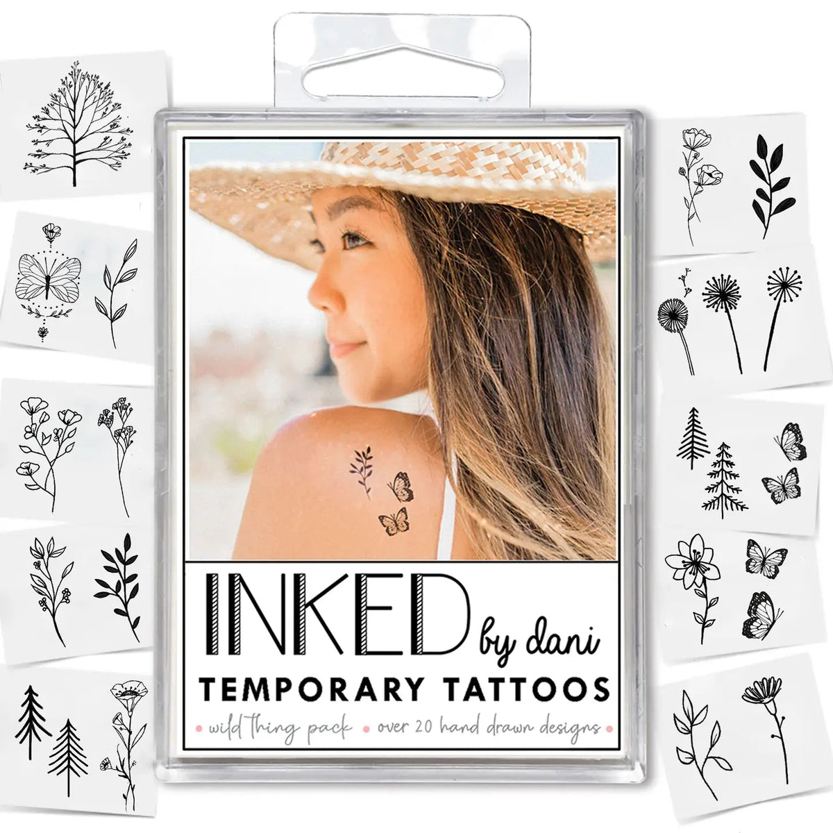 Wild Thing Temporary Tattoo Pack - Styled With Claire INKED By Dani