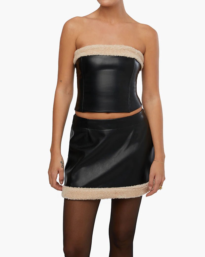 Faux Fur Mini Skirt - Styled With Claire WEWOREWHAT