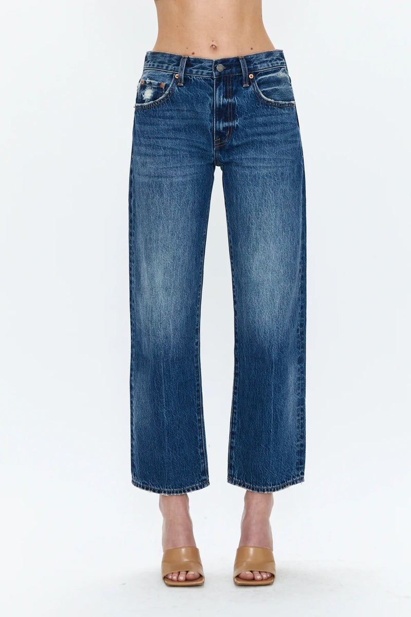 Lexi Mid Rise Bowed Straight - Styled With Claire Pistola