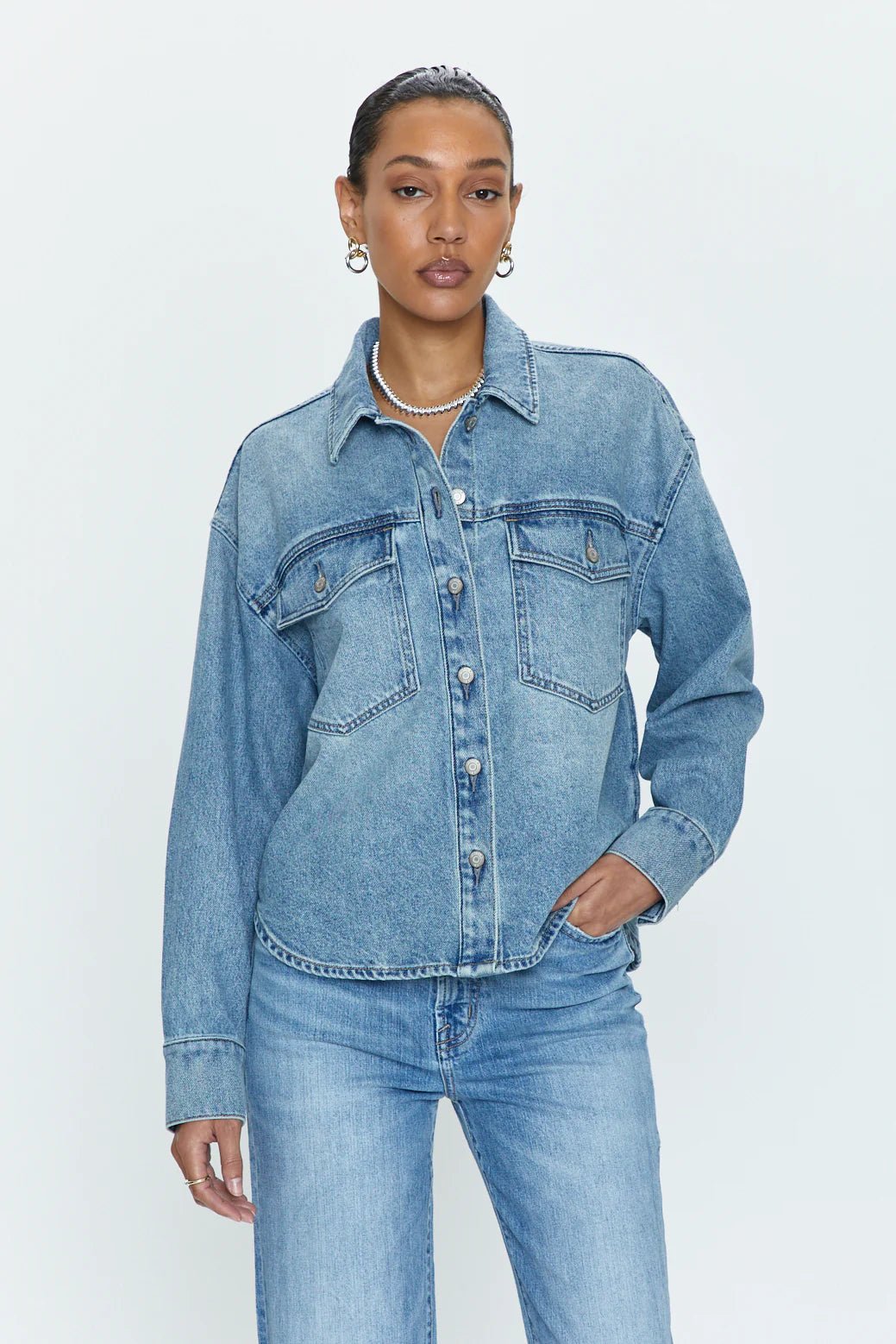 Mandy Crop Shacket - Styled With Claire Pistola