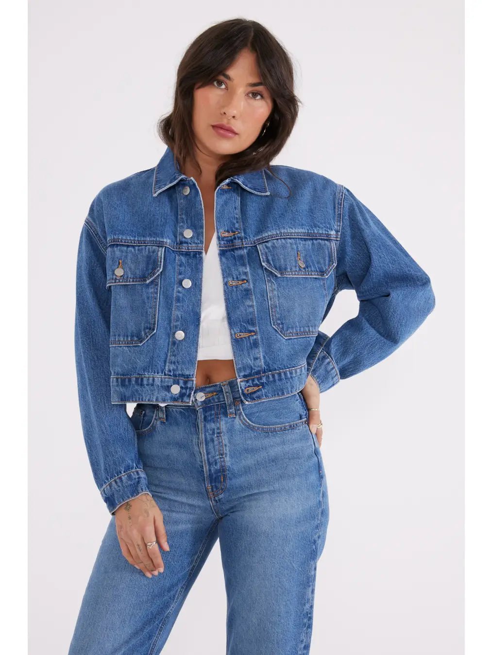 River Crop Jacket - Styled With ClaireÉTICA Denim
