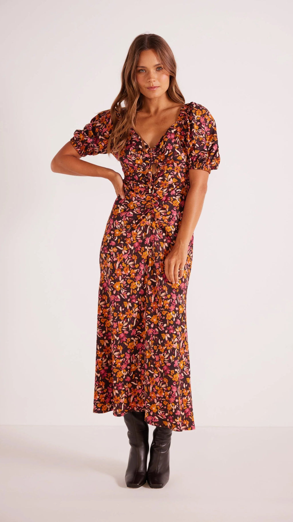 sorrento midi dress Sunday in Sorrento Midi Dress - Cream