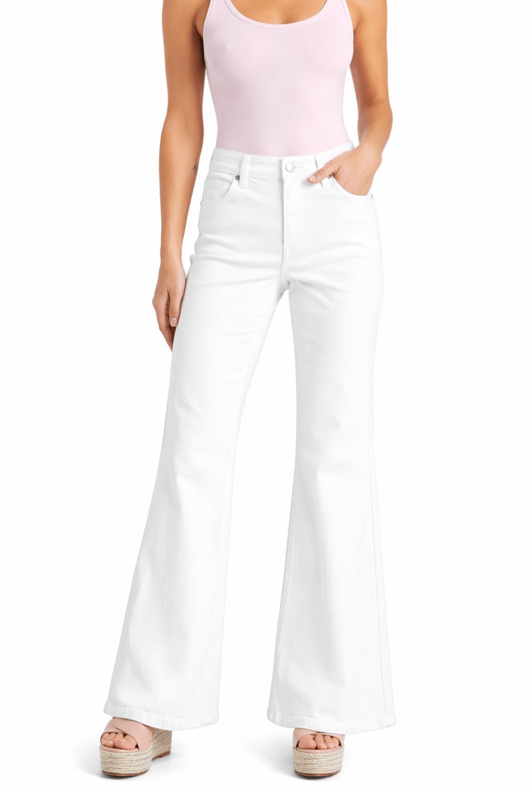 32" Belle Relaxed Flare Jean - Styled With Claire 1822 Denim