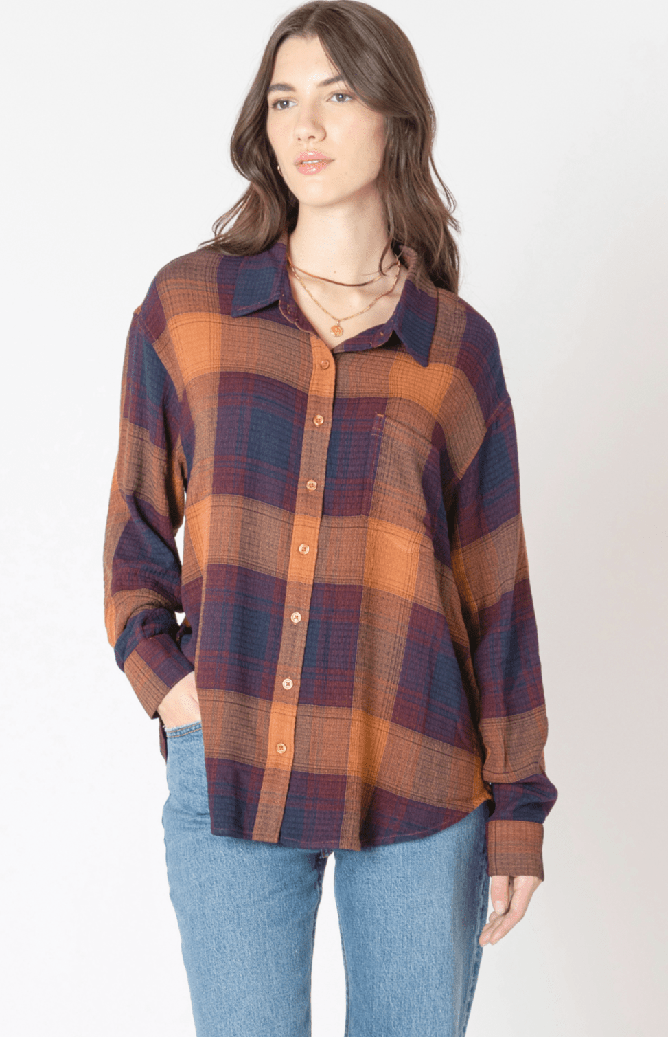 Aria Plaid Button Down - Styled With Claire Dex