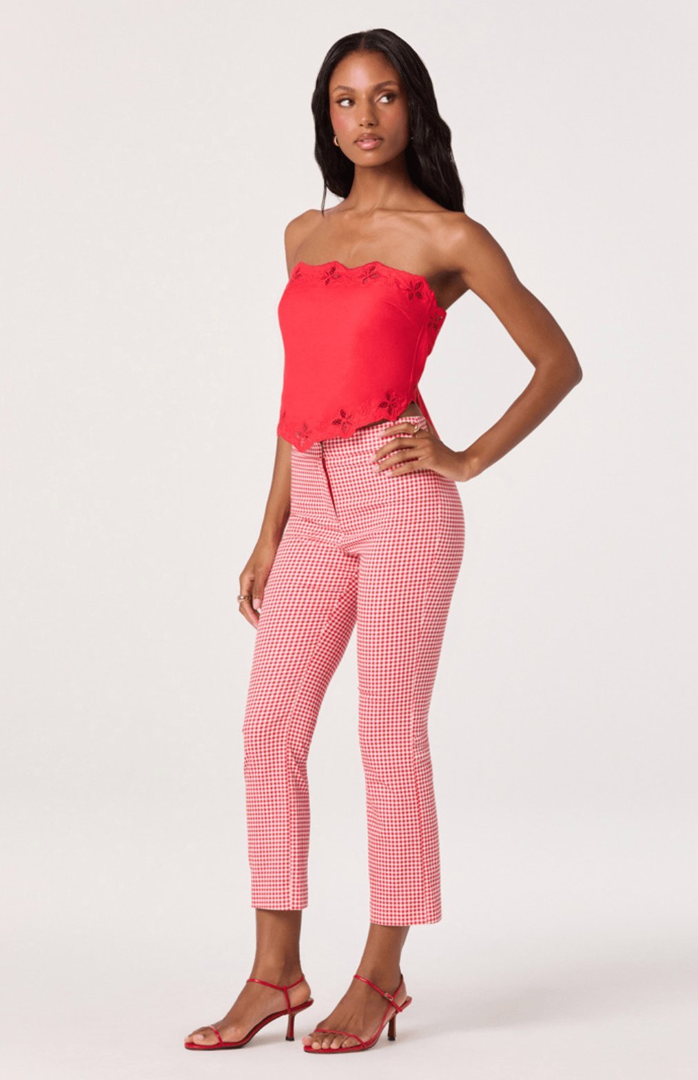 Asa Strapless Embroidered Top - Styled With Claire ASTR THE LABEL