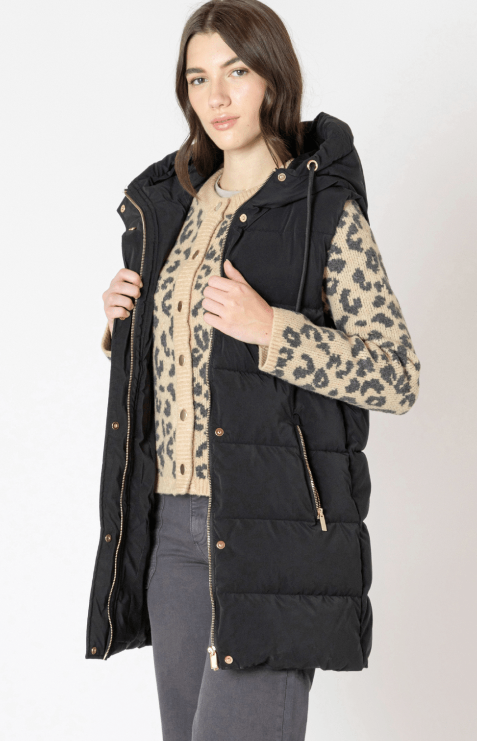 Aspen Hooded Puffer Vest - Styled With Claire Dex