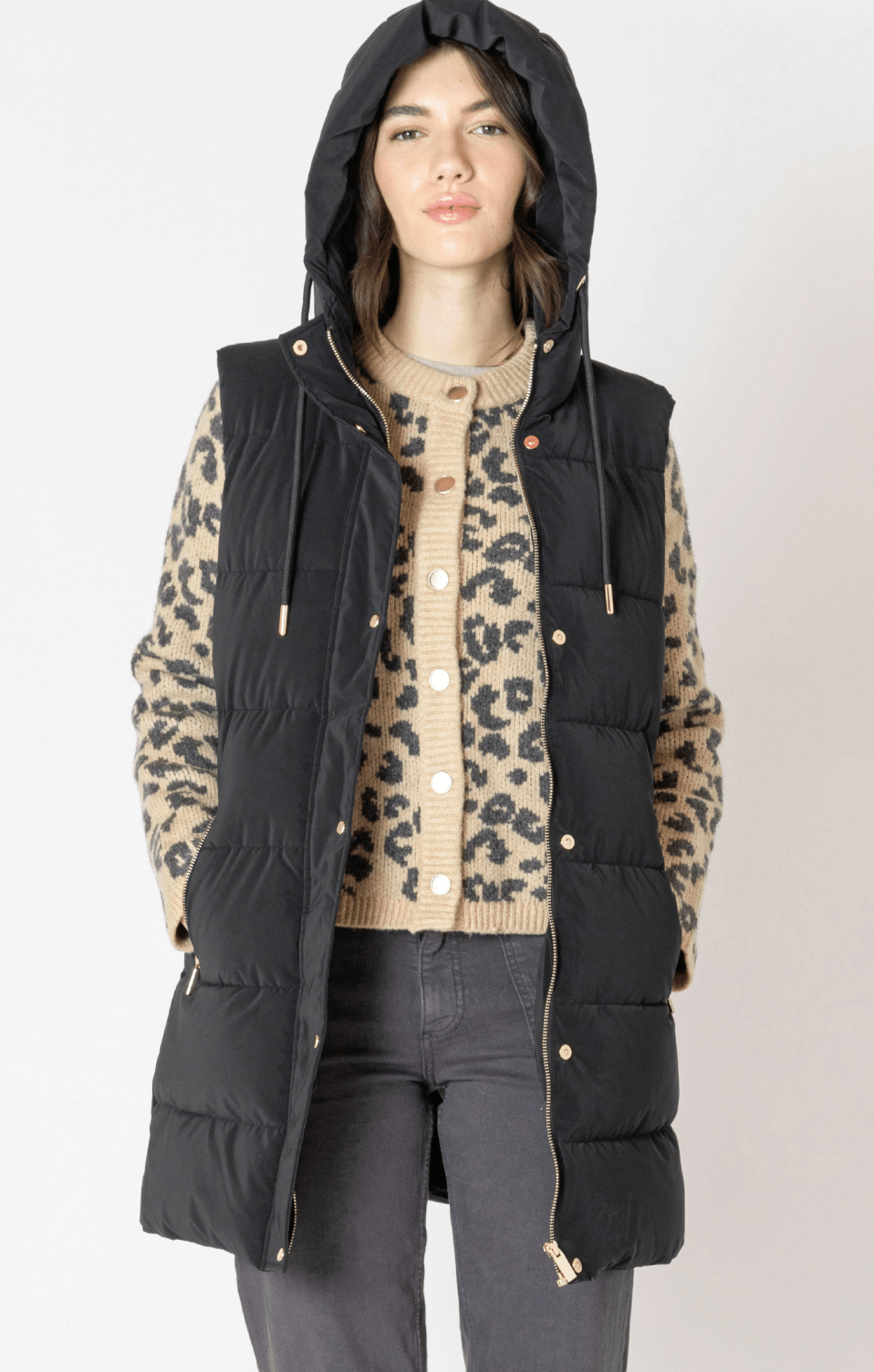 Aspen Hooded Puffer Vest - Styled With Claire Dex