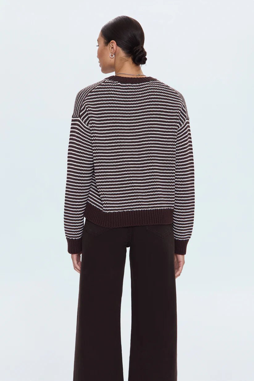 Aura Relaxed Crew Neck Sweater | Mocha - Styled With Claire Pistola