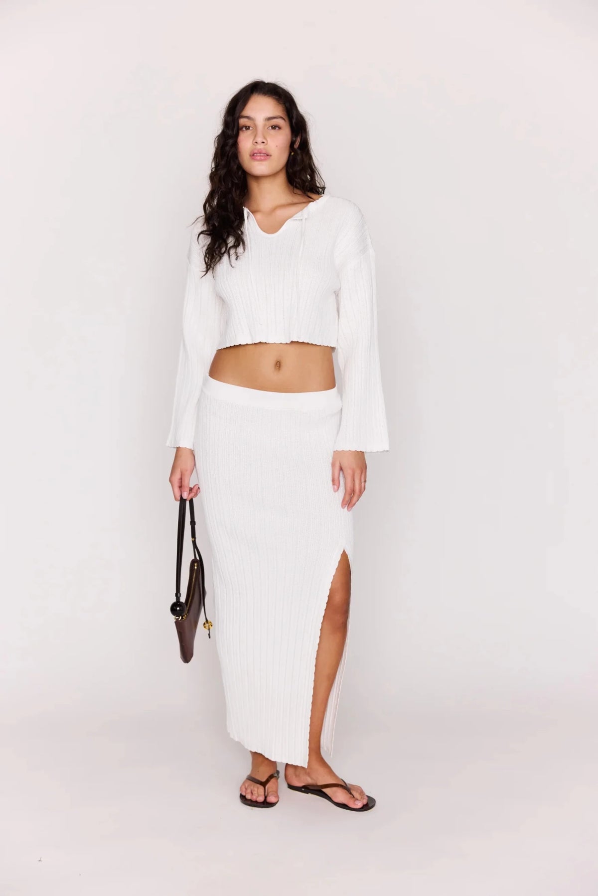 Bellini Cropped Knit Top - Styled With Claire MINKPINK