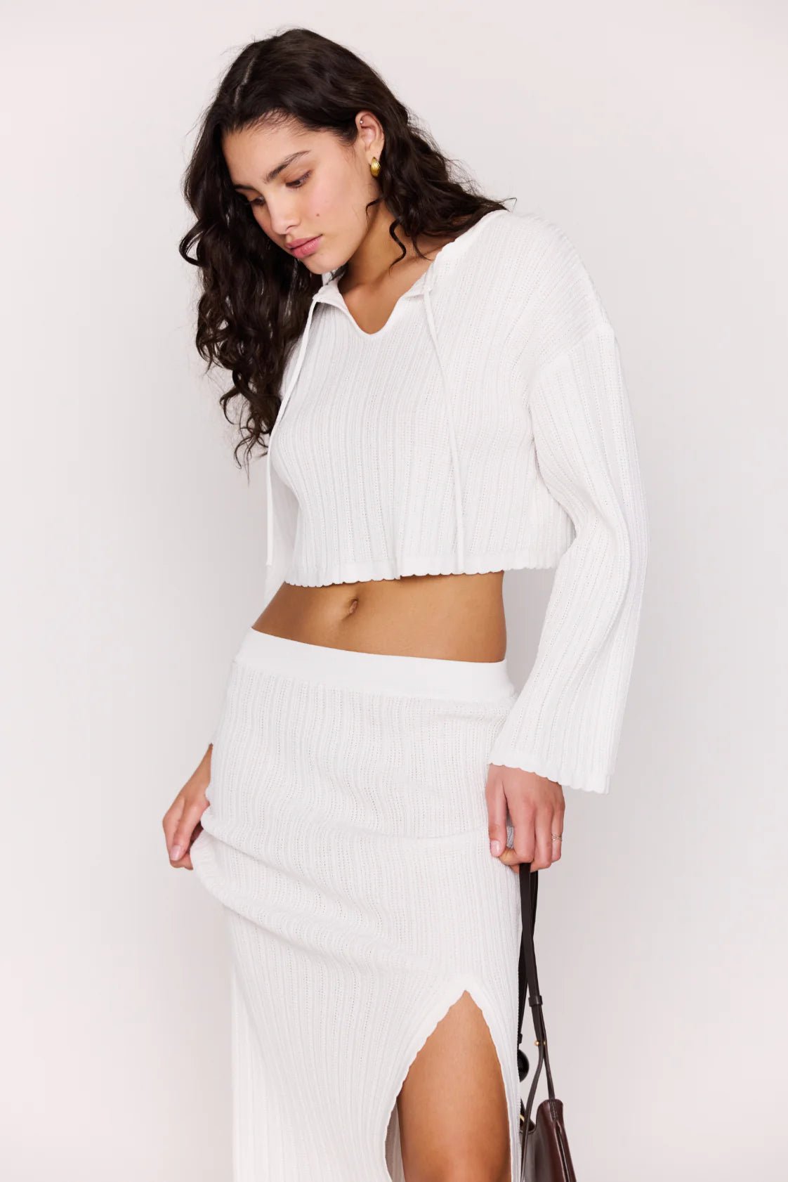 Bellini Cropped Knit Top - Styled With Claire MINKPINK