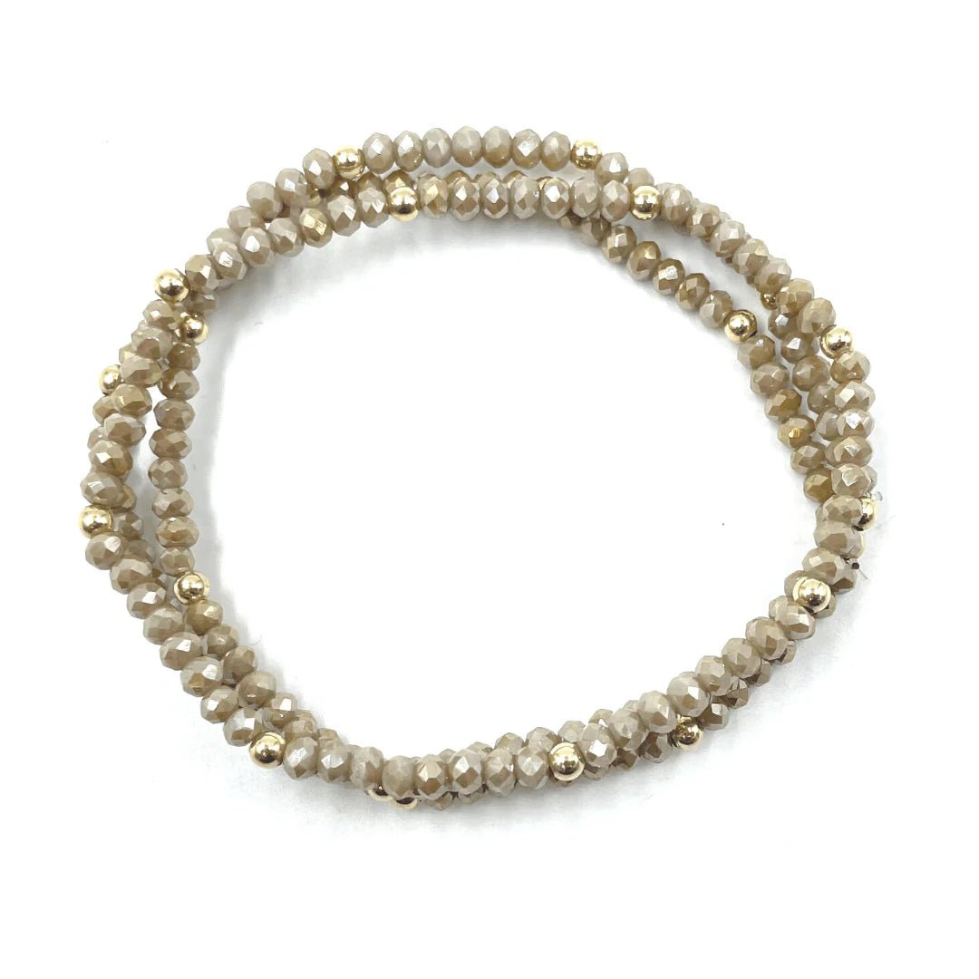 Champagne Shimmer Bracelet Stack - Styled With Claire Erin Gray