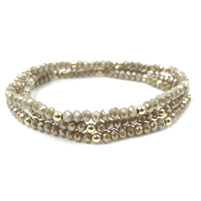 Champagne Shimmer Bracelet Stack - Styled With Claire Erin Gray