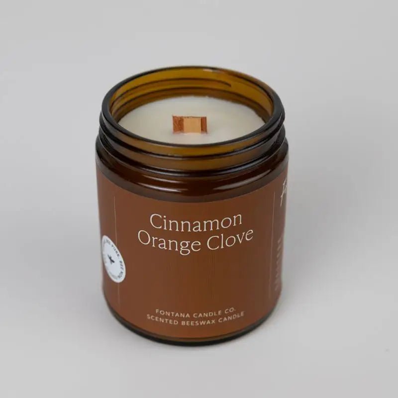 Cinnamon Orange Clove Beeswax & Essential Oil Jar Candle - Styled With Claire Fontana Candle Co.
