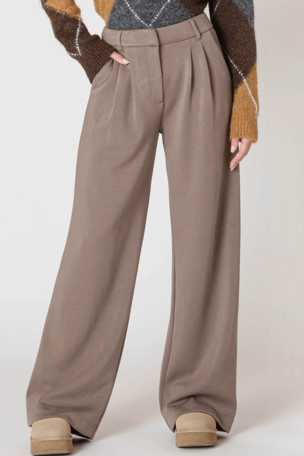 Clara Wide Leg Knit Trouser - Styled With Claire Dex