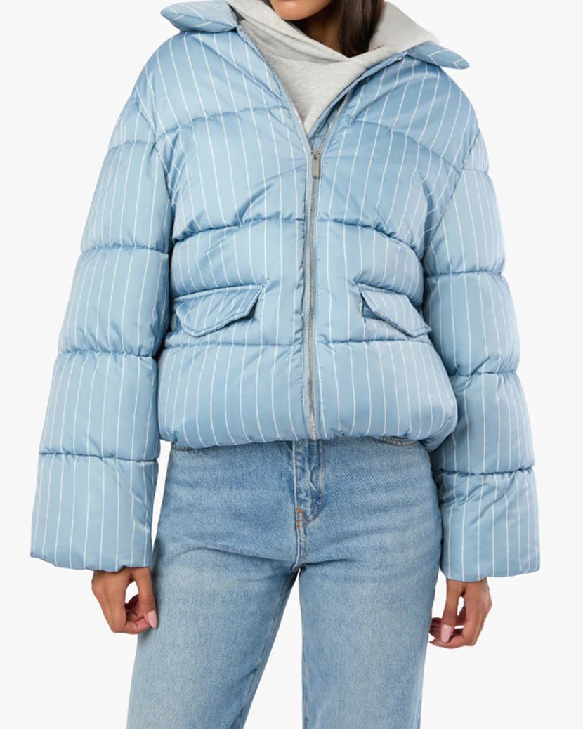 Collar Puffer Jacket - Styled With Claire WEWOREWHAT