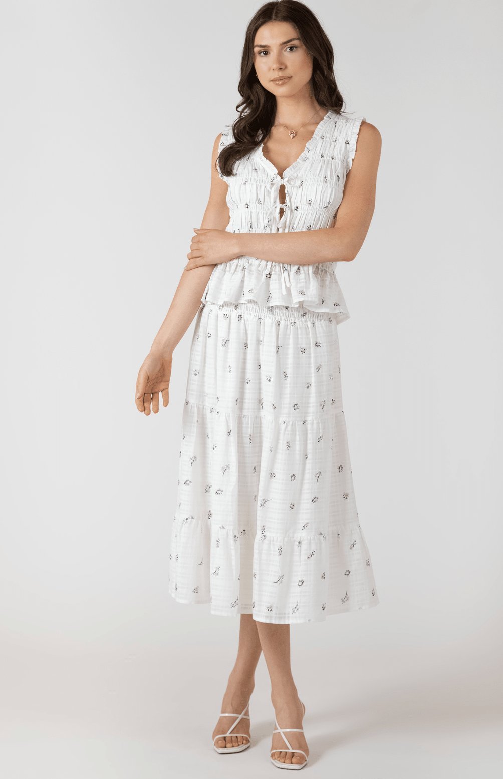 Dainty Rose Midi Skirt - Styled With Claire Dex