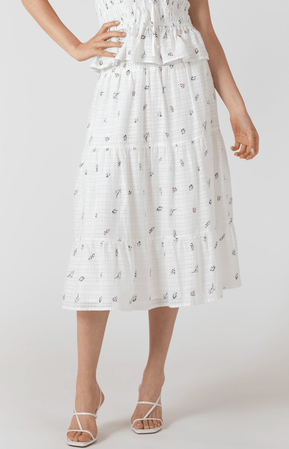 Dainty Rose Midi Skirt - Styled With Claire Dex