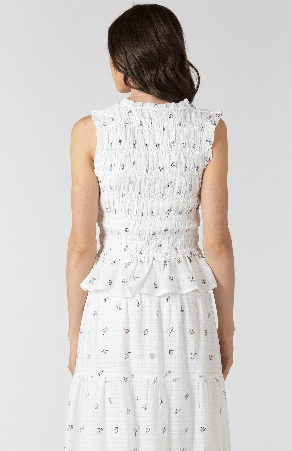 Dainty Roses Tie Front Top - Styled With Claire Dex
