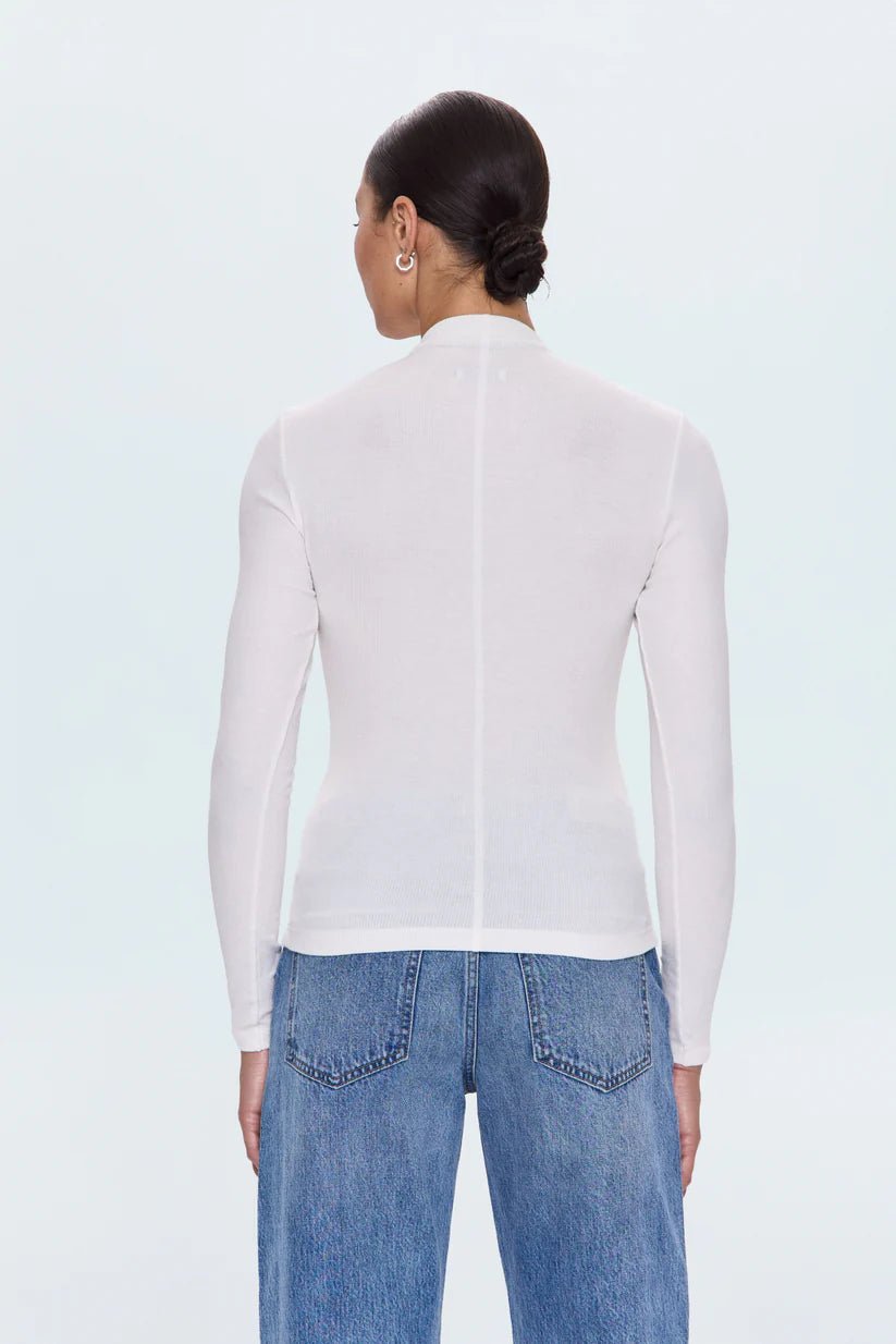 Dara Long Sleeve Funnel Neck Top - Styled With Claire Pistola