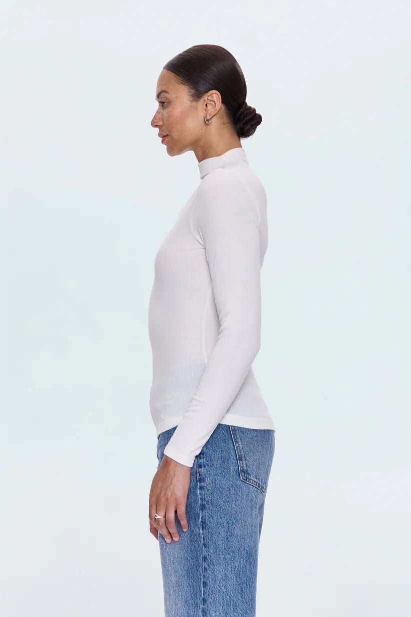 Dara Long Sleeve Funnel Neck Top - Styled With Claire Pistola