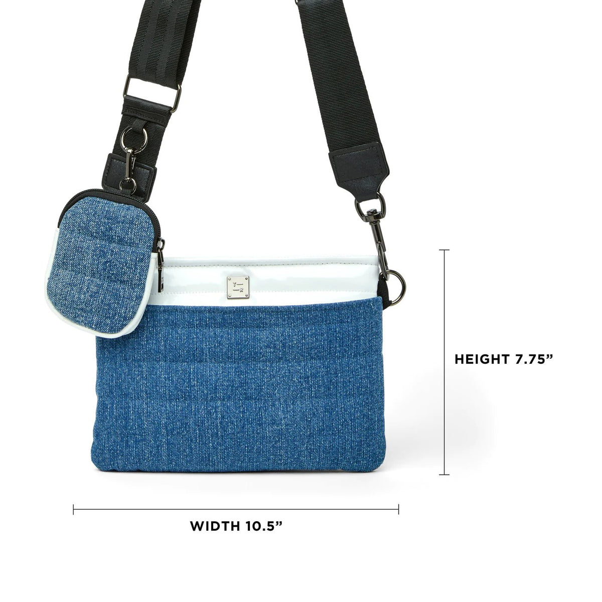 Downtown Crossbody | Traditional Stone Washed Denim - Styled With Claire Think Royln