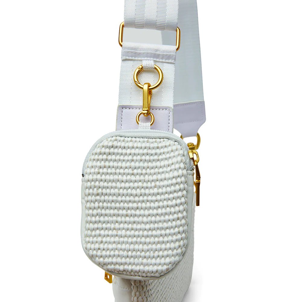 Downtown Crossbody White Raffia - Styled With Claire Think Royln