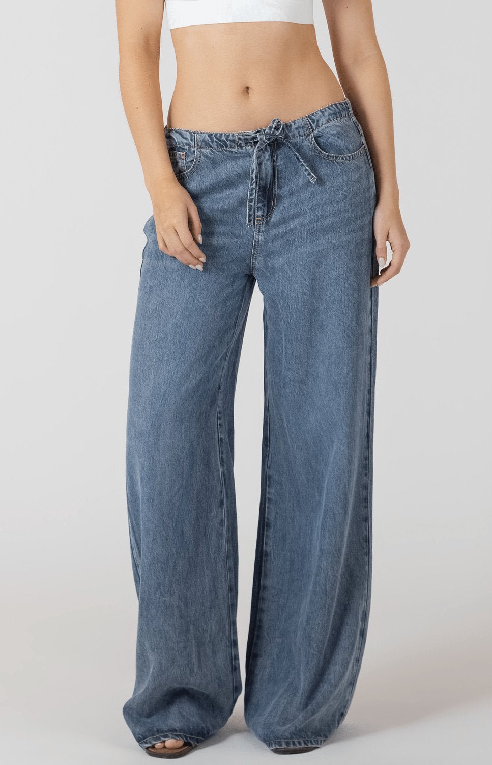 Drawstring Denim Pant - Styled With Claire Dex