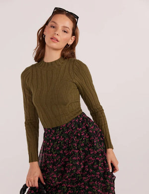 Elara Jacquard Knit Top - Styled With Claire MINKPINK